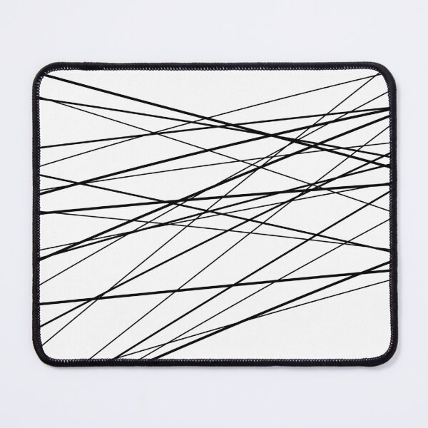 Item preview, Minimalist Abstract Horizontal Lines Pattern Black on White designed and sold by MinimalMoodsArt.