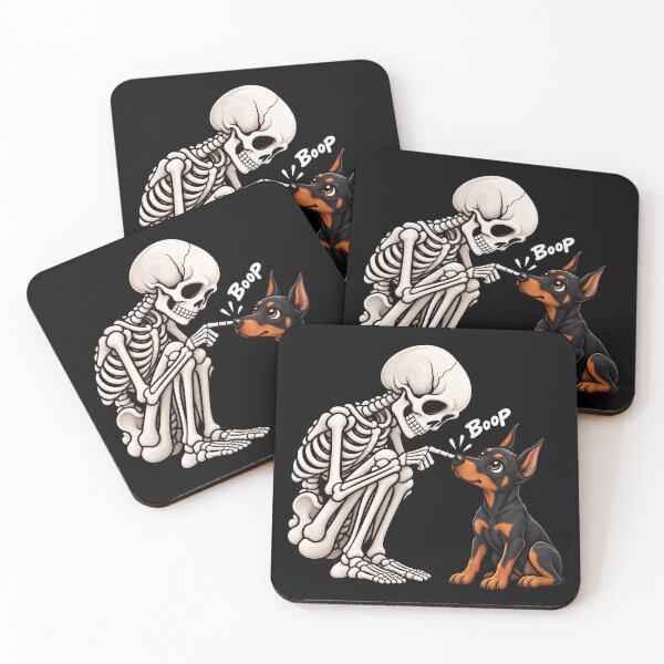 Item preview, Funny Skeleton Doberman Pinscher Dog Boop Halloween Design Mom Dad designed and sold by rafaeltto.