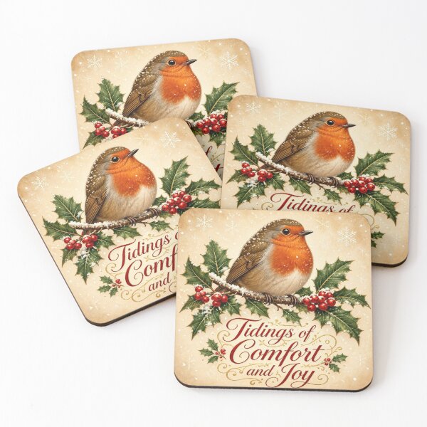 Item preview, Classic Christmas Robin Redbreast Illustration designed and sold by SunnyDesign82.