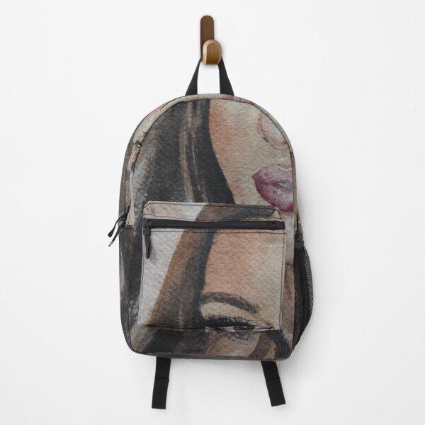 Item preview, Original Watercolor Glamour Brunette Portrait designed and sold by SlavaArt.