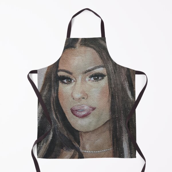 Item preview, Original Watercolor Glamour Brunette Portrait designed and sold by SlavaArt.