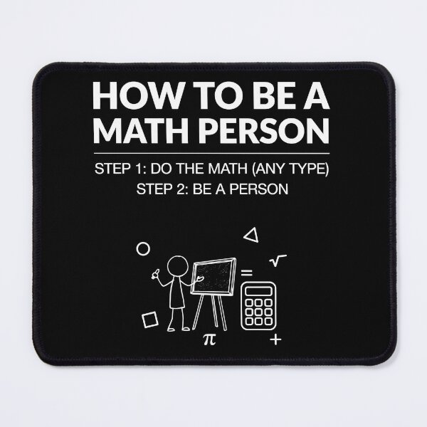 Item preview, How to Be a Math Person Funny Cartoon Math Humor designed and sold by Redgiant87x.