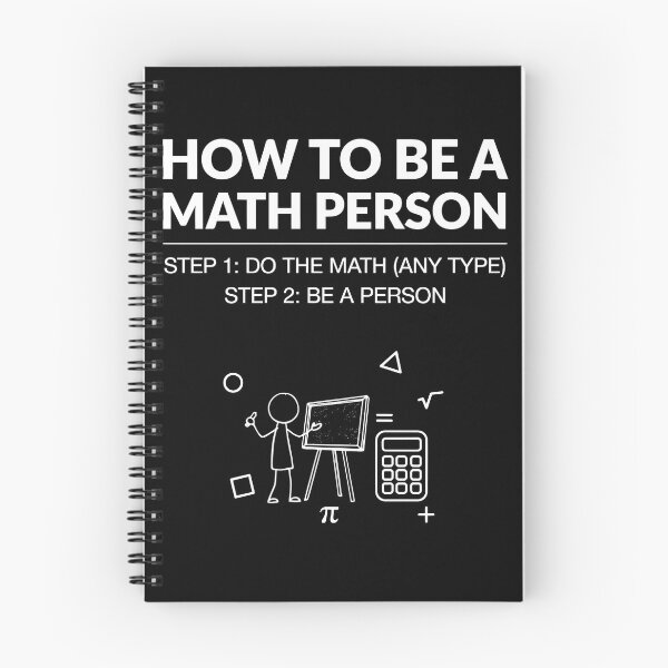 Item preview, How to Be a Math Person Funny Cartoon Math Humor designed and sold by Redgiant87x.