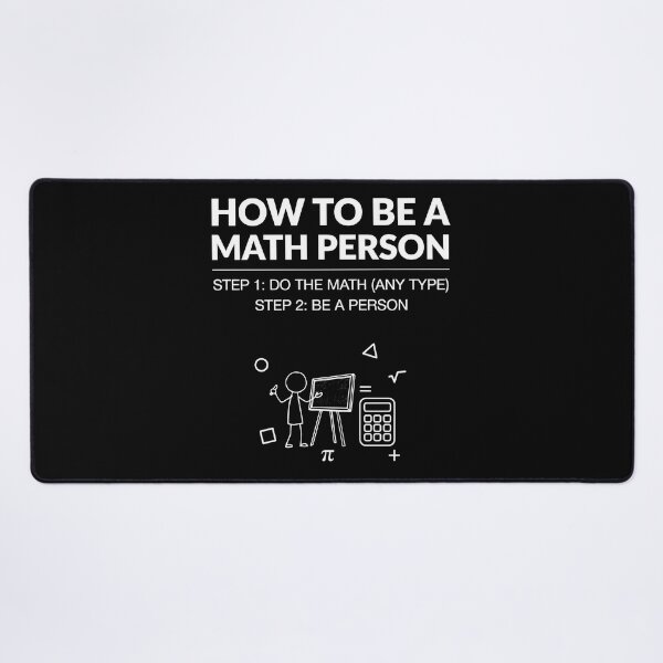Item preview, How to Be a Math Person Funny Cartoon Math Humor designed and sold by Redgiant87x.