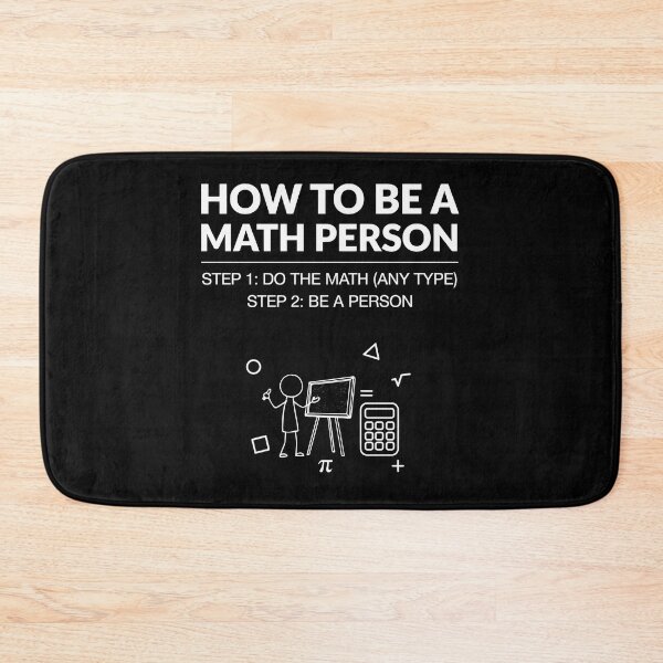 Item preview, How to Be a Math Person Funny Cartoon Math Humor designed and sold by Redgiant87x.