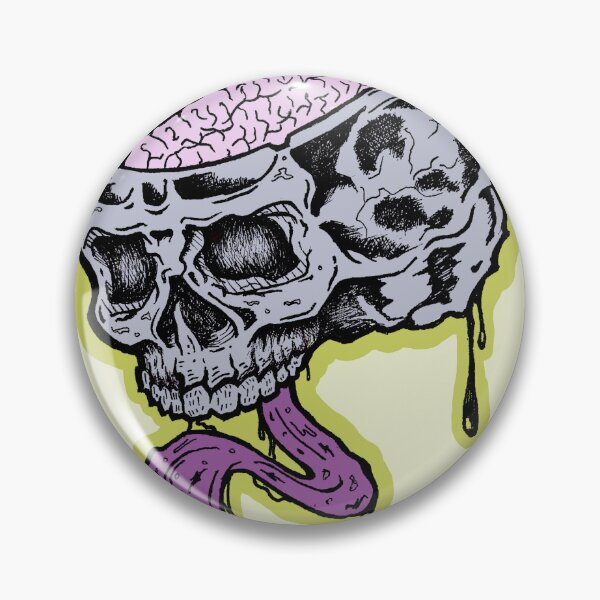 Item preview, Brain Skull | Melting Gothic Horror Art | Surreal Macabre Art designed and sold by Half Mess.