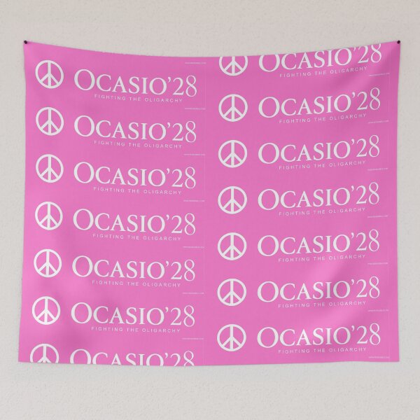 Item preview, AOC Pink 2028 Presidential Election Campaign Art designed and sold by Ocasio28.