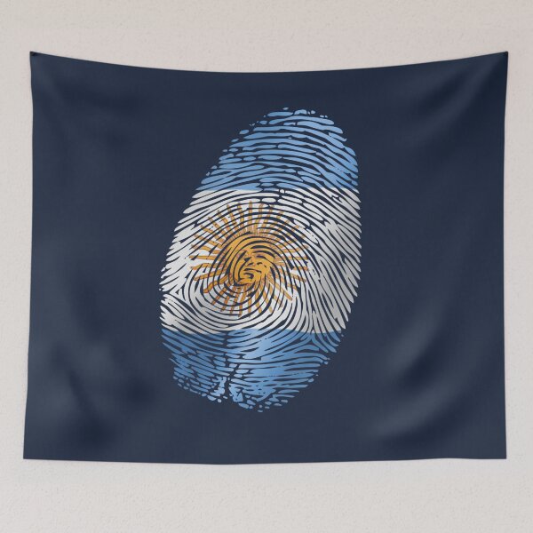 Item preview, Argentina Flag Fingerprint designed and sold by Crickb6783.