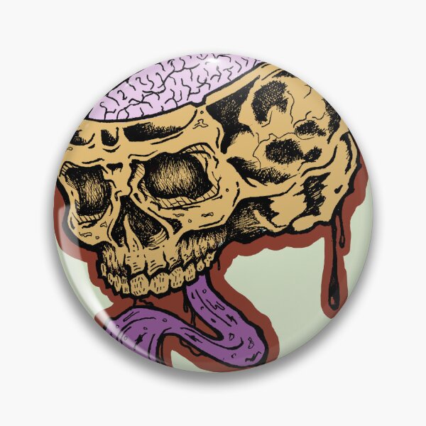 Item preview, Brain Skull | Melting Gothic Horror Art | Surreal Macabre Art designed and sold by Half Mess.