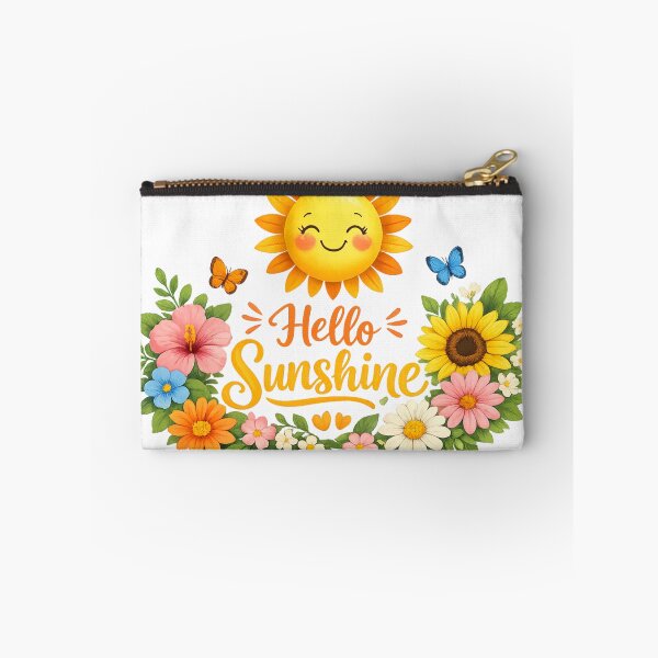 Item preview, Hello Sunshine Smiling Sun and Colorful Floral Design designed and sold by TessAdventures.