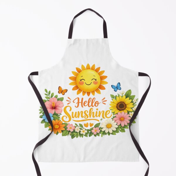 Item preview, Hello Sunshine Smiling Sun and Colorful Floral Design designed and sold by TessAdventures.