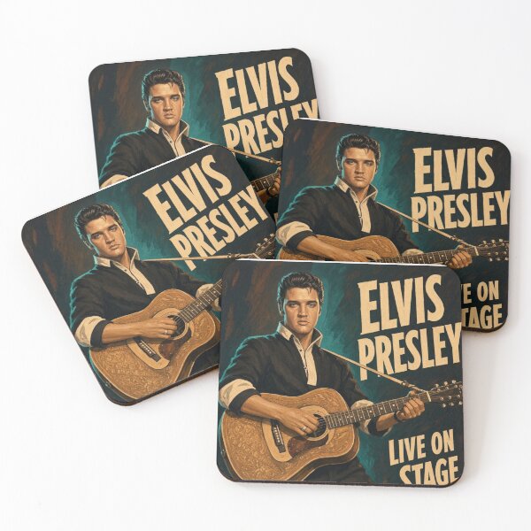 Item preview, Elvis Presley Live on Stage 1956 Vintage Rockabilly Poster designed and sold by ElvisVintagePosters.