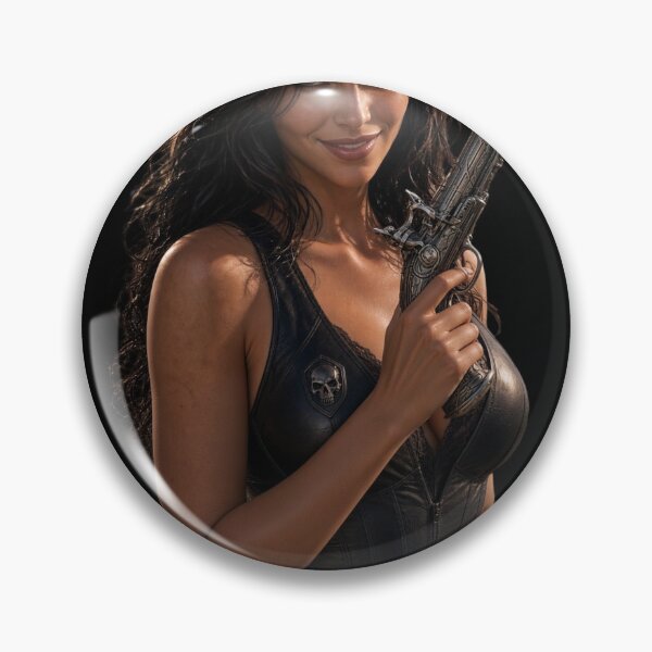 Item preview, Space Pirate Cyberpunk 2 Female Captain Portrait Art designed and sold by EvolutionMerch.