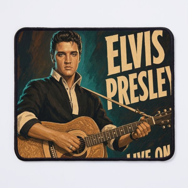 Item preview, Elvis Presley Live on Stage 1956 Vintage Rockabilly Poster designed and sold by ElvisVintagePosters.