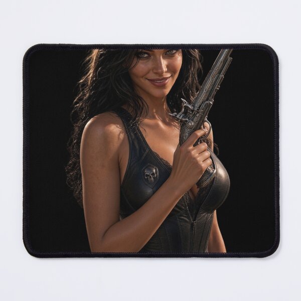 Item preview, Space Pirate Cyberpunk 2 Female Captain Portrait Art designed and sold by EvolutionMerch.