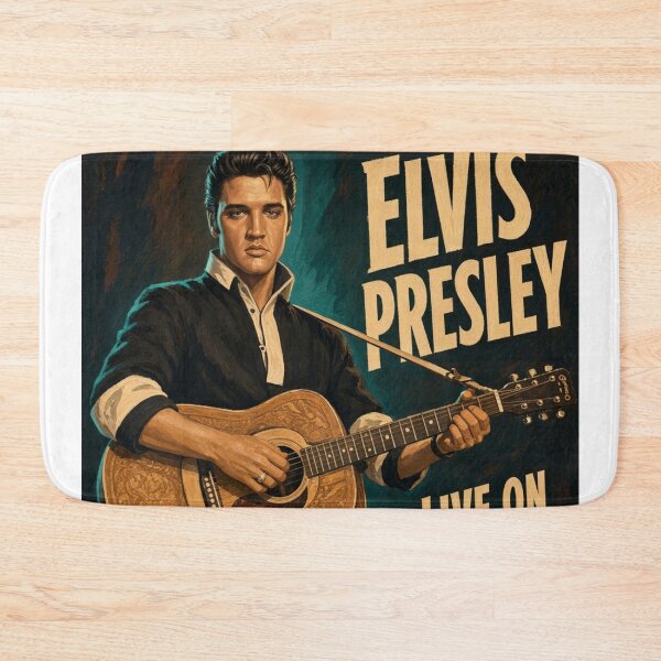 Item preview, Elvis Presley Live on Stage 1956 Vintage Rockabilly Poster designed and sold by ElvisVintagePosters.