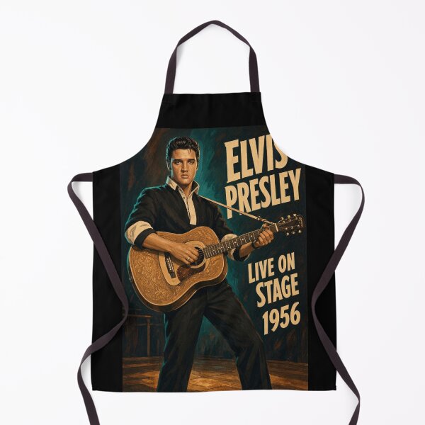 Item preview, Elvis Presley Live on Stage 1956 Vintage Rockabilly Poster designed and sold by ElvisVintagePosters.