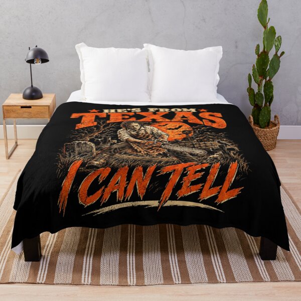 Item preview, Hes from Texas I Can Tell Scary Chainsaw Horror Halloween Comfort Colors designed and sold by PonyRoniku.