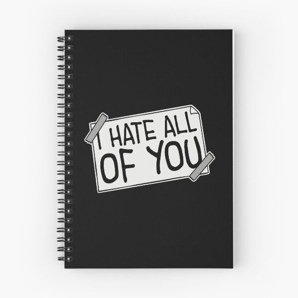 Item preview, I hate all of you Funny Antisocial Quote Logo Text designed and sold by shirt-o-mat.