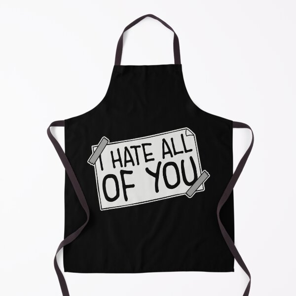 Item preview, I hate all of you Funny Antisocial Quote Logo Text designed and sold by shirt-o-mat.
