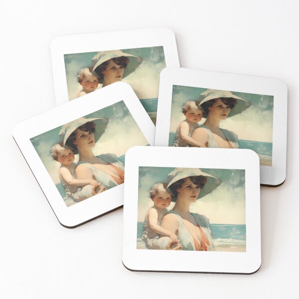 Item preview, Mother And Child Vintage Painting designed and sold by ellia-matheny.