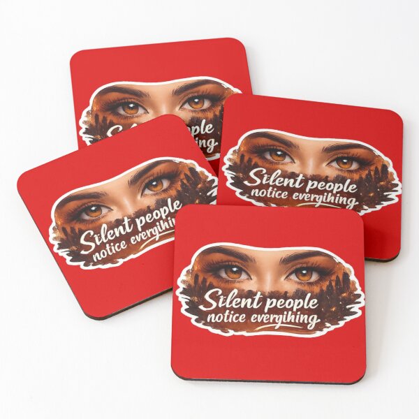Item preview, Silent People Notice Everything - Mystical Eyes Quote Art designed and sold by Scro-Ciob-Shop.