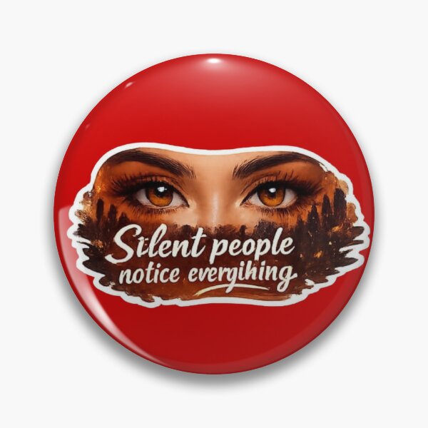 Item preview, Silent People Notice Everything - Mystical Eyes Quote Art designed and sold by Scro-Ciob-Shop.