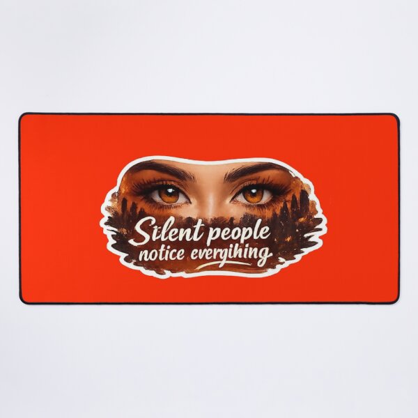 Item preview, Silent People Notice Everything - Mystical Eyes Quote Art designed and sold by Scro-Ciob-Shop.