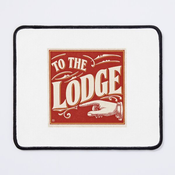Item preview, "To The Lodge" Vintage Advertising Sign designed and sold by smallbatchstudio.