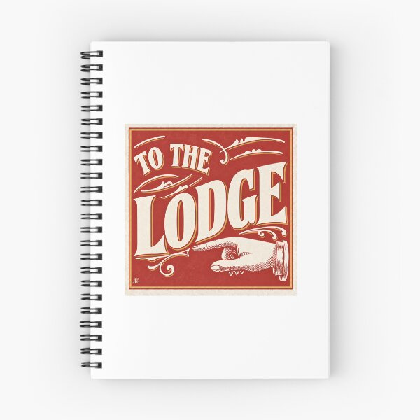 Item preview, "To The Lodge" Vintage Advertising Sign designed and sold by smallbatchstudio.