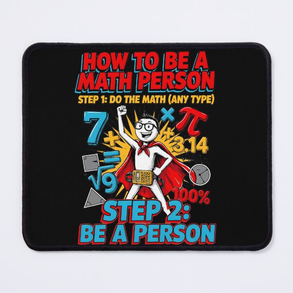 Item preview, How to Be a Math Person Cute Funny Cartoon Math designed and sold by Redgiant87x.
