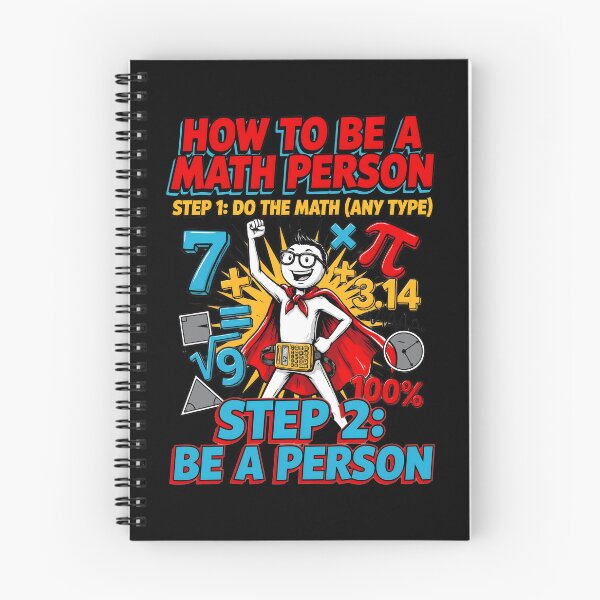 Item preview, How to Be a Math Person Cute Funny Cartoon Math designed and sold by Redgiant87x.