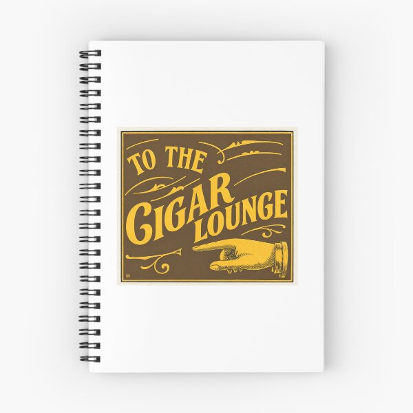 Item preview, "To The Cigar Lounge" Vintage Advertising Sign designed and sold by smallbatchstudio.