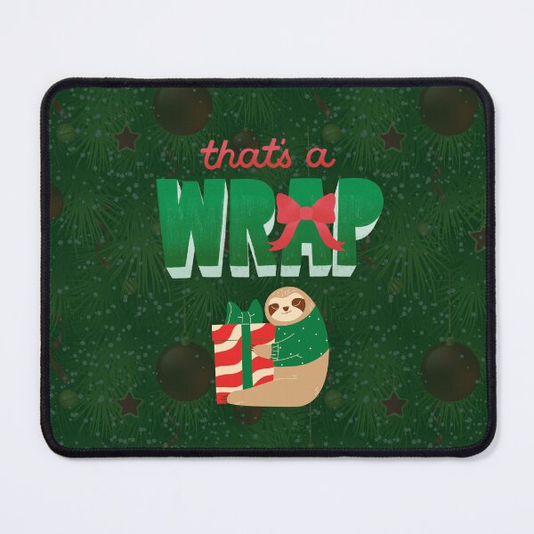 Item preview, Funny Christmas Sloth That's A Wrap designed and sold by GalushaGraphics.