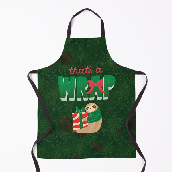 Item preview, Funny Christmas Sloth That's A Wrap designed and sold by GalushaGraphics.