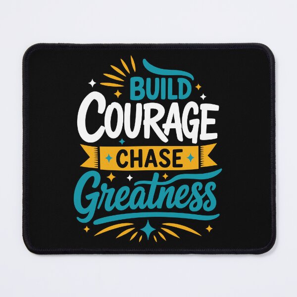 Item preview, Build Courage Chase Greatness Motivational Success Typography T-Shirt designed and sold by rejowan-arts.