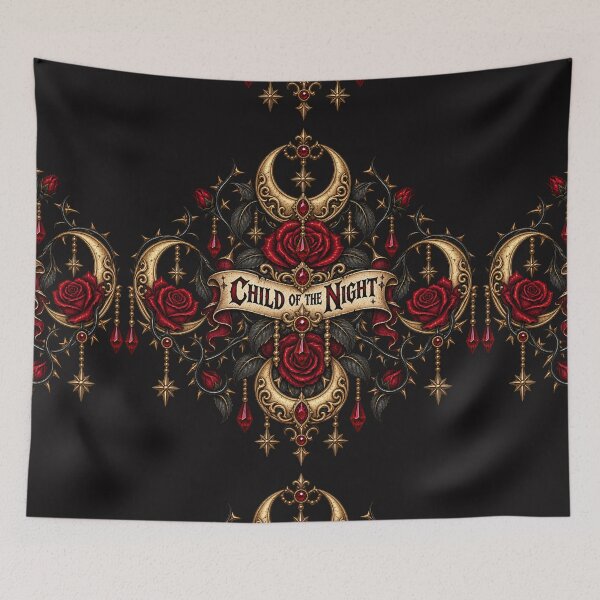 Item preview, Child of the Night Gothic Crescent Moon Design designed and sold by MetaModel Editions.