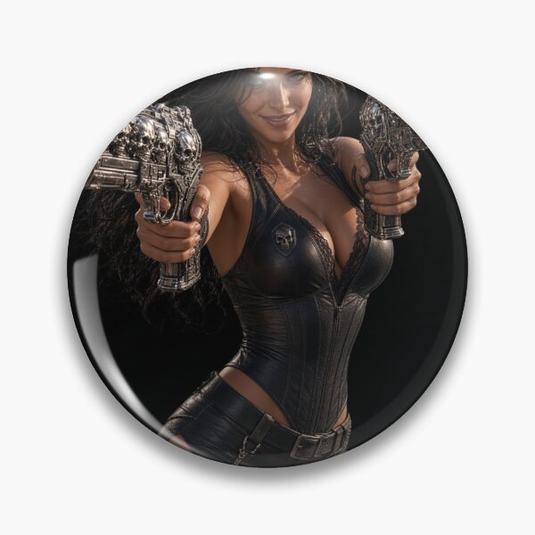 Item preview, Space Pirate tir2 Cyberpunk Female Captain Portrait Art designed and sold by EvolutionMerch.