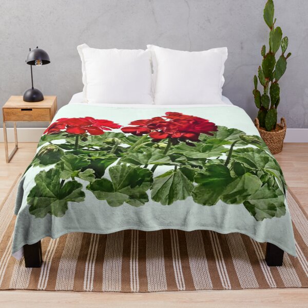 Item preview, Two Red Geraniums in Sunshine designed and sold by Susan Savad.