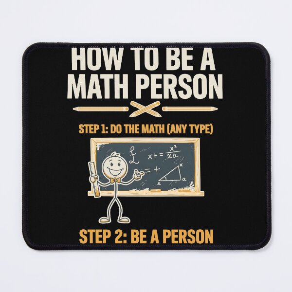 Item preview, How to Be a Math Person Math Lovers Stick Figure Humor designed and sold by Redgiant87x.