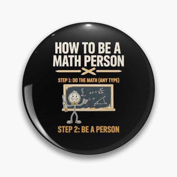 Item preview, How to Be a Math Person Math Lovers Stick Figure Humor designed and sold by Redgiant87x.