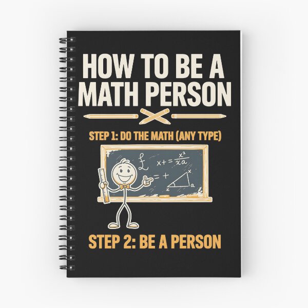 Item preview, How to Be a Math Person Math Lovers Stick Figure Humor designed and sold by Redgiant87x.