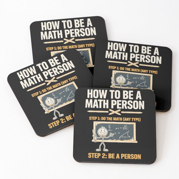 Item preview, How to Be a Math Person Math Lovers Stick Figure Humor designed and sold by Redgiant87x.