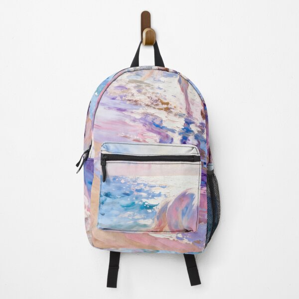 Item preview, Pink Toned White Horse by the Sea Impressionist designed and sold by KAMOCHI Art.