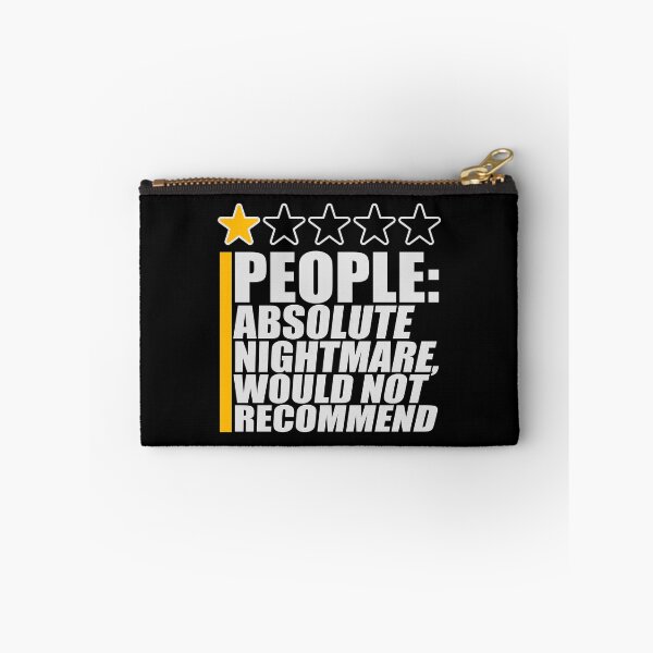 Item preview, People Absolute Nightmare 1 Star Review Quote Logo designed and sold by shirt-o-mat.