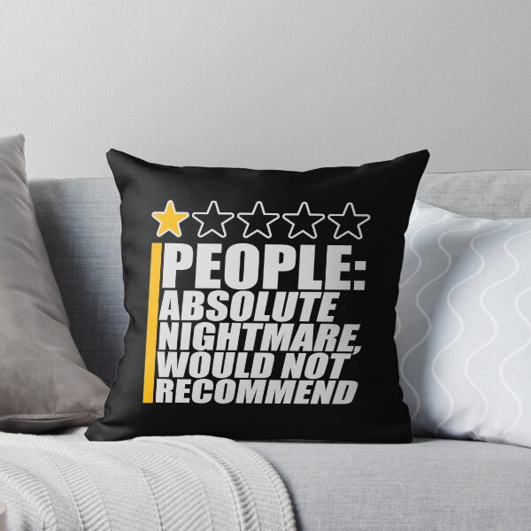 Item preview, People Absolute Nightmare 1 Star Review Quote Logo designed and sold by shirt-o-mat.