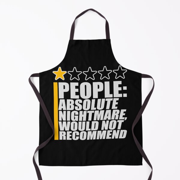 Item preview, People Absolute Nightmare 1 Star Review Quote Logo designed and sold by shirt-o-mat.