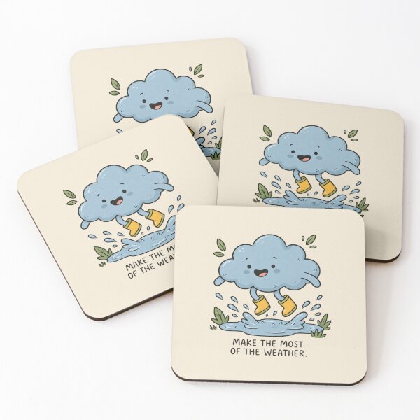 Item preview, Make the Most of the Weather | Cute Rain Cloud Art designed and sold by MrDev.