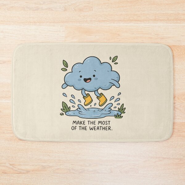 Item preview, Make the Most of the Weather | Cute Rain Cloud Art designed and sold by MrDev.