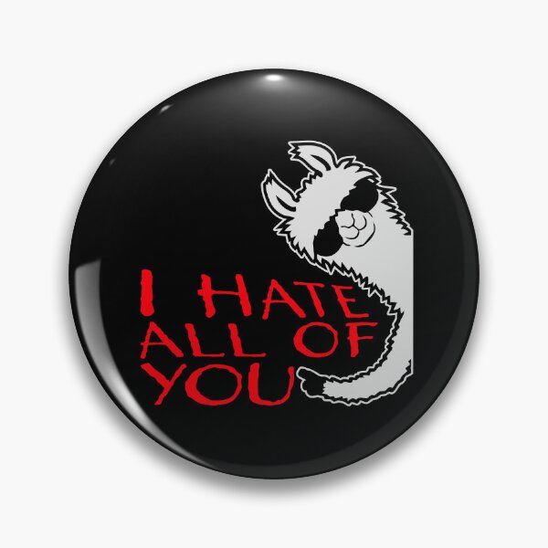 Item preview, I hate all of you Funny Antisocial Llama Sunglasses Text designed and sold by shirt-o-mat.